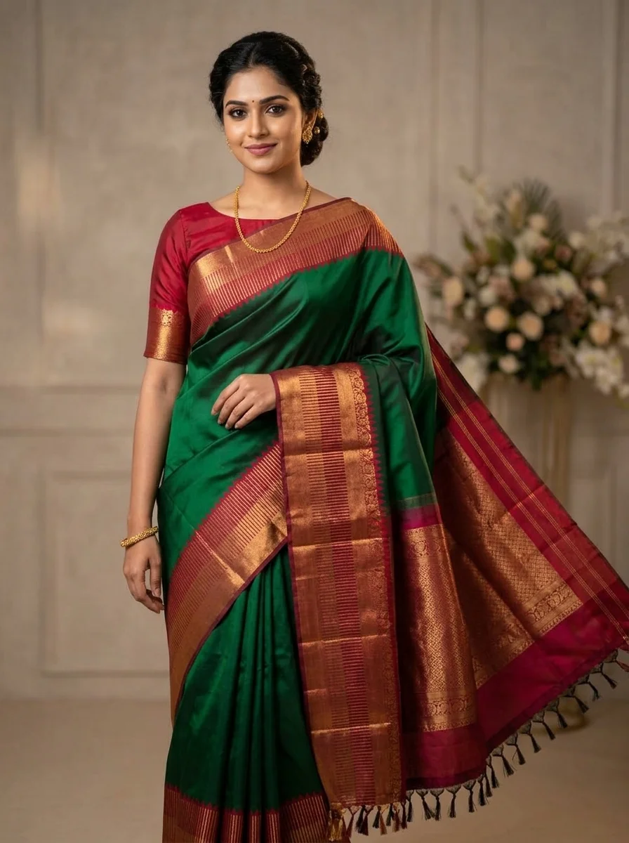 Pure Kanchipuram Handloom Silk Saree